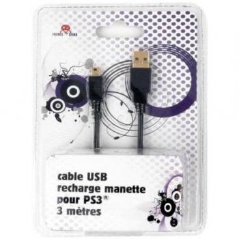 Cable USB de Carga para Mando PS3/PSP 3m FREAKS AND GEEKS