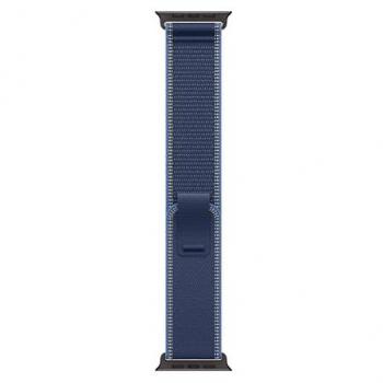 Correa Apple Watch Trail Loop 49mm M/L Azul Brillante Titanio Negro