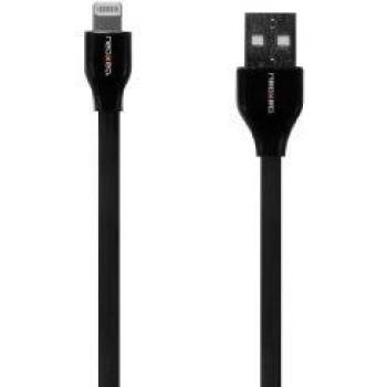 Neoxeo X250A25059 - Cable de Carga Plano para iPhone 5/5s/5c, iPad Air y iPod Touch 5, Color Negro