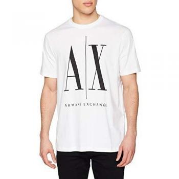 Armani Exchange Men's Logo Icon Tee T-Shirt, White