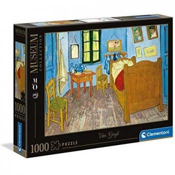 Clementoni - Puzzle 1000 piezas cuadro La habitación de Arlés, Van Gogh, Colección museos puzzle adulto de cuadros