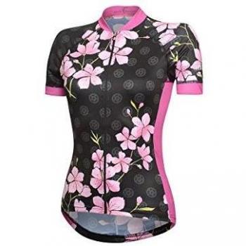 zerorh+ Venus W - Jersey para Mujer, Mujer, Ecd0730 26Pm, Sakura Black/Hot Pink, M