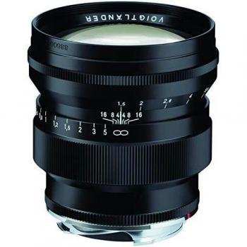 Voigtlander 75mm f/1.5 Nokton Aspherical Lens - VM Leica M Mount Lens - Black
