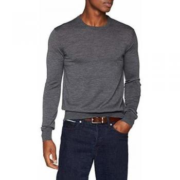 Hackett London FF GG Merino Crew suéter, Gris