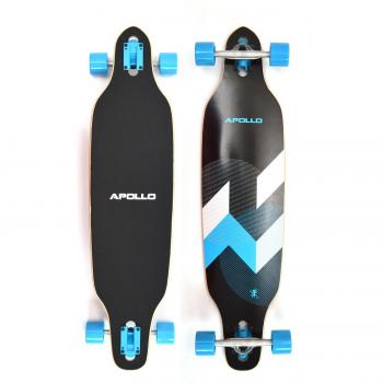 Longboard Apollo Twin Tip DT Matei 38 de Madera Multicapa para Ideal Flexibilidad y Estabilidad
