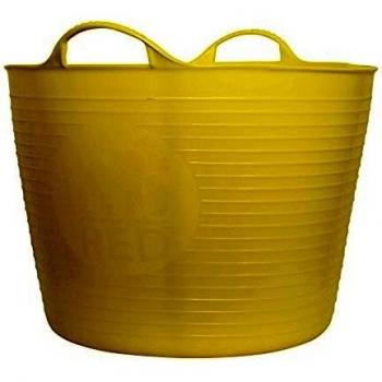 Decco Ltd Cubo Flexible, Amarillo, 42 litros