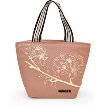 IRIS BARCELONA - Bolsa Portalimentos Termoinsulada Lunchbag Tote Botanic, Color Rosa | Bolsa Porta Alimentos Termoinsulada Cierre Cremallera
