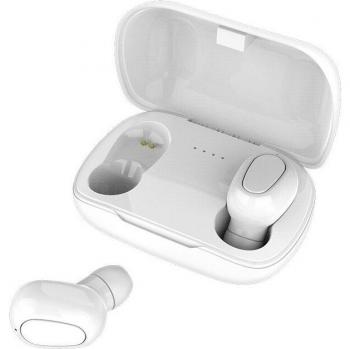Auriculares Inalámbricos L21TWS con Bluetooth 5.0, Funda y Sonido de Graves para Smartphones Android e iOS