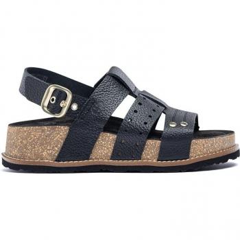 Yokono - Sandalias de plataforma de mujer Oca 007 en piel negra