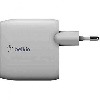 Cargador de dos puertos Belkin Boostcharge Plata