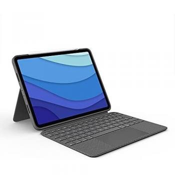Logitech Combo Touch Keyboard Case for iPad Pro 11 (1st/2nd/3rd/4th Gen) - Grey QWERTY