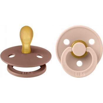 Chupetes BIBS Colour Pack de 2 Unidades Talla 1 Blush/Woodchuck