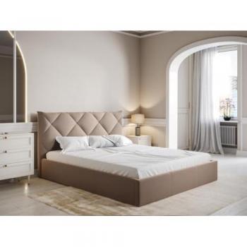 Cama con arcón 160 x 200 cm - Terciopelo Beige + Colchón STARI de Pascal Morabito
