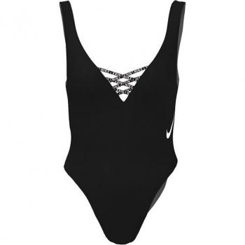 Bañador de natación Nike U-Back One Piece mujer negro XS