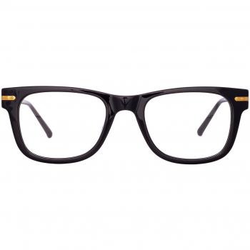 Linda Farrow PORTICO LF68 C1 Men's Eyeglasses Black Size 51 - Frame Only - Blue Light Block Available