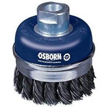 Osborn 9908608152 - Cepillo taza acero de alambre trenzado con tuerca M14 y filamento Ø 0.50 mm