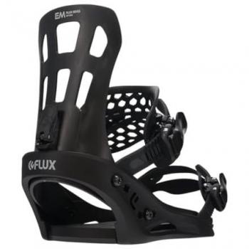 Flux EM Black M - Fijaciones de snowboard (talla M), color negro, modelo 2022/23