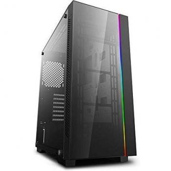 DEEPCOOL MATREXX 55 V3 Add-RGB - Carcasa Compatible con E-ATX, Placa Base o Control de Teclas para sincronizar Dispositivos RGB direccionables de Cualquier Marca, Cristal Templado de 4 mm de Grosor.