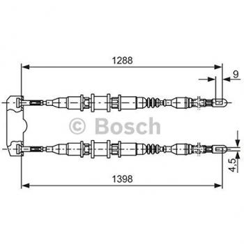 Cable de freno de mano BOSCH 1 987 477 258 - Cavo Comando para Freno de Estacionamiento