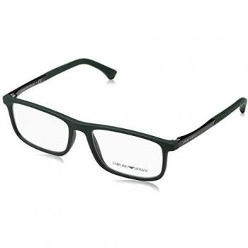Emporio Armani 0EA3125, Monturas de Gafas para Hombre, Green Rubber, 53