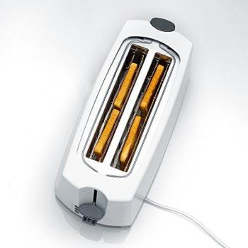 SEVERIN Tostadora automática, 1400 W de potencia, blanco y gris, AT 2234