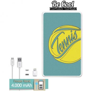 Becool® - Batería Externa Power Bank 4000 mah + Gratis 1 cable USB-MicroUsb