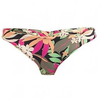 Braga de bikini Roxy Beach Classics Cheeky para mujer en color Anthracite Palm