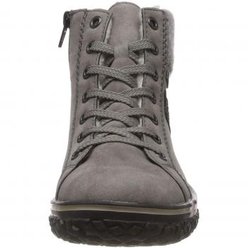 Rieker Women's Grey Ankle Boots Z4230-40, Size Euro 37 US 6 - 6.5 M