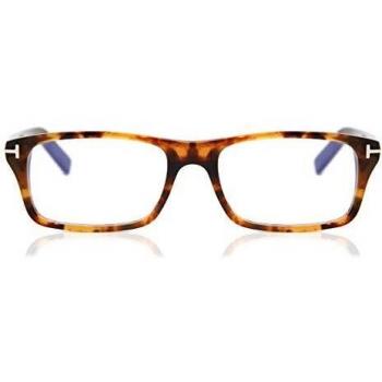 Tom Ford Gafas de Vista FT 5663-B BLUE BLOCK Blonde Havana 53/17/145 unisex
