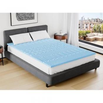 Tóper de 180 x 200 cm con memoria viscoelástica de 7 zonas refrescante y grosor de 5 cm - VENARI de YSMÉE