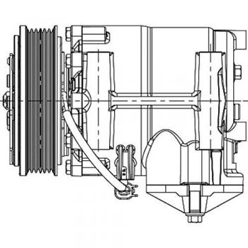 BEHR HELLA SERVICE 8FK 351 334-341 *** PREMIUM LINE *** Compresor, aire acondicionado