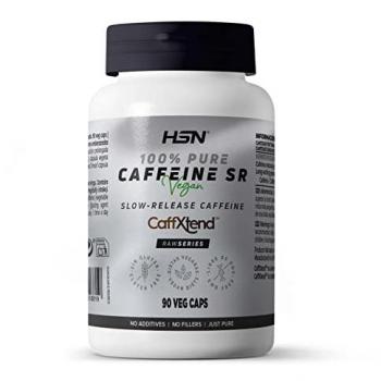 Cafeína de Liberación Prolongada CaffXtend® (400mg) - 90 Cápsulas Veganas, Sin Aditivos, No-GMO, Sin Gluten