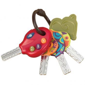B. toys - 4 llaves de juguete texturadas para bebés y niños