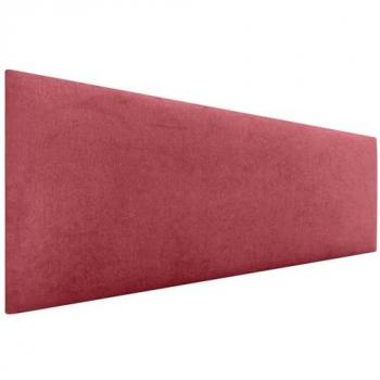 Cabecero Tapizado Aqualine Liso de Polipiel o Tela Rojo 145cm para Camas 120/135/140 - Lujo
