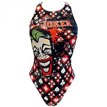 Traje de Baño Turbo Joker con Tarjetas, Bikini Rouge, Mujer