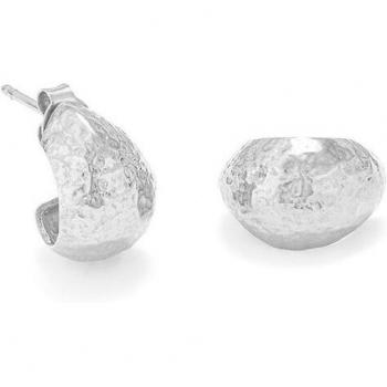 Pendientes Essentials de plata color platino