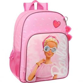 Mochila Adaptable a Carro Barbie Girl 33cm Rosa Safta 612310180
