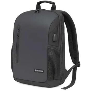 Mochila Portátil Expandible Subblim Nomad Xpand Air Padding 15,6” con Puerto USB-C, Antigolpes y Eco (30% PET Reciclado)