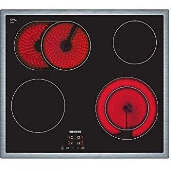 Siemens iQ300 Placa Vitrocerámica Autárquica 60cm con 4 Zonas de Cocción y Bräterzone