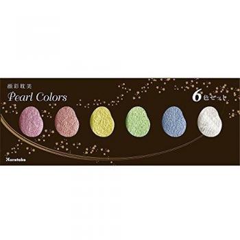 Set de Acuarelas Japonesas Kuretake Gansai Tambi 6 Colores Perlados