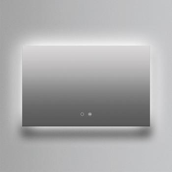 Espejo de baño rectangular Italia Ledimex con retroiluminación LED frontal fija fría de 80x80