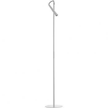 Lámpara de pie LED Foscarini Magneto, blanca, diseño de Giulio Iacchetti