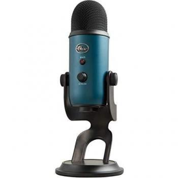 Blue Yeti, Micrófono USB para grabación y streaming en PC y Mac, 3 cápsulas de condensador, 4 patrones de captación, Salida de auriculares y control de volumen - Negro