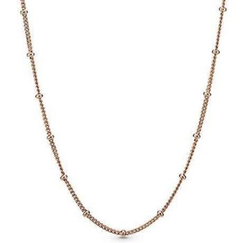 Pandora Rose Beaded Chain Necklace 70 cm in Silver and Gold for Women