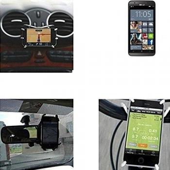 soporte para coche y para mesa etc. para Blu Win HD LTE, negro araña. montaje de la salida aire, espejo retrovisor, bicicletas, etc. Trípode - K-S-Trade