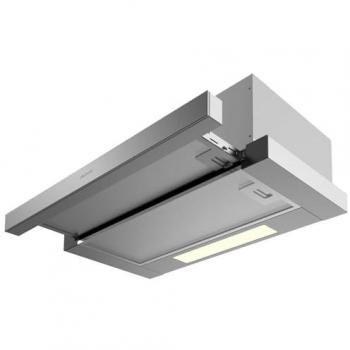 Campana Extractora Telescópica Cecotec Bolero Flux TLM 606500 Inox A, Motor 165W, Potencia Succión 650m3/h, Control Mecánico, 2 Niveles de Potencia,