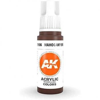 Pintura Acrílica 3ra Generación AK Color Marrón Caoba 17ml