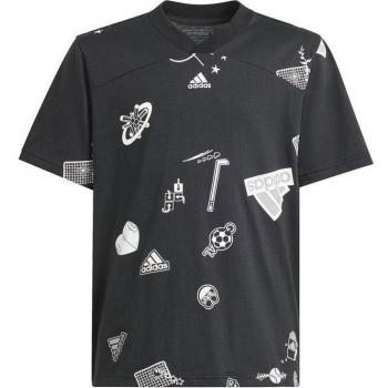 Camiseta adidas bluv infantil negro