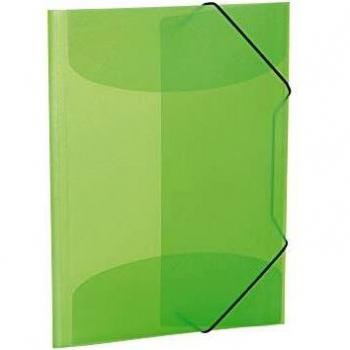 Carpeta Esquinera HERMA A4 Translúcida Verde Claro PP