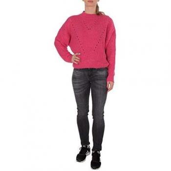 Wrangler Crop Knit - Jersey para mujer, color rosa rosa brillante L